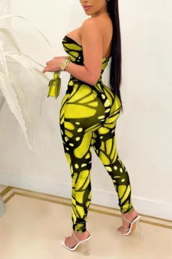 Abstract Print Bandeau Glamorous Bodycon Jumpsuit 9 Abstract Print Bandeau Glamorous Bodycon Jumpsuit -Prettytina 2 d229170c dfee 4c40 8e3d 5b4b186aacde