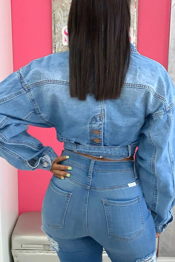 Solid Color Casual Lace-Up Coat 2 Solid Color Casual Lace-Up Coat - Image 2