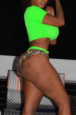 Camouflage Unique Round Neck Beach Bikini 7 Camouflage Unique Round Neck Beach Bikini -Prettytina C21041202 3