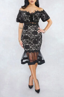 Floral Lace Elegant Midi Dress 11 Floral Lace Elegant Midi Dress -Prettytina C21092420 BK 3 121c0928 a8f6 44f5 9ff3 f1fd703baa5f