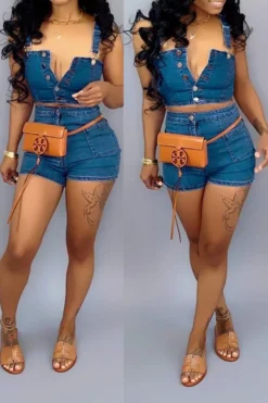 Solid Color On-trend Single Breasted Pant Suit