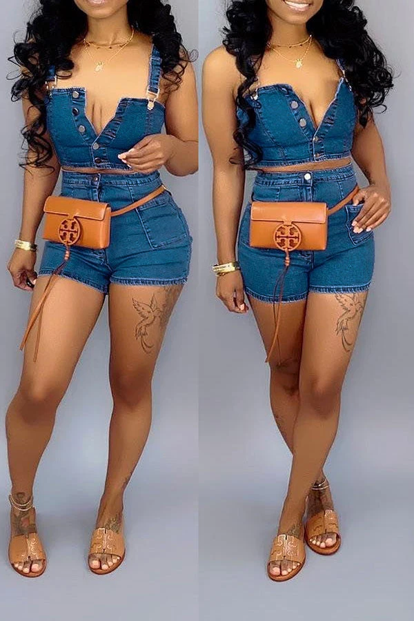 Solid Color On-trend Single Breasted Pant Suit 2 Solid Color On-trend Single Breasted Pant Suit - Image 2