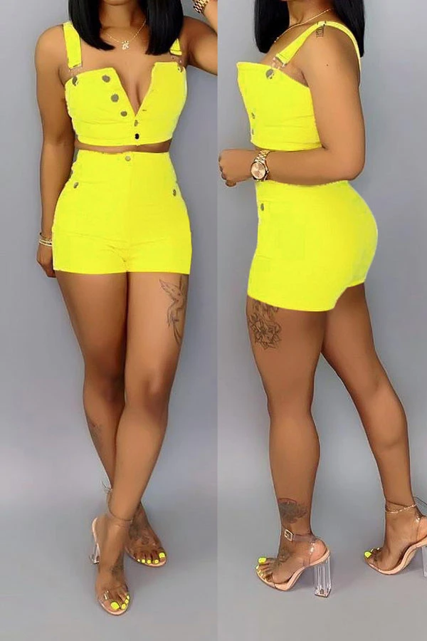 Solid Color On-trend Single Breasted Pant Suit 5 Solid Color On-trend Single Breasted Pant Suit - Image 5