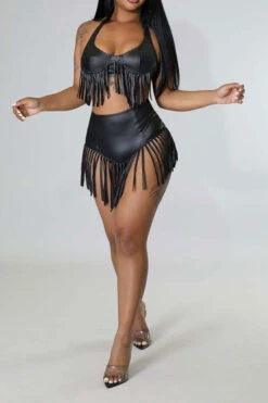 Solid Color Glamorous Tassel Bikini 12 Solid Color Glamorous Tassel Bikini -Prettytina C22041153 BK 3 96c22f06 0e23 496d 871a 8046894eeee0