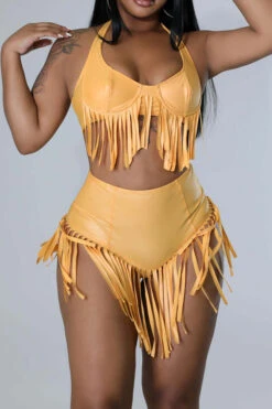 Solid Color Glamorous Tassel Bikini 17 Solid Color Glamorous Tassel Bikini -Prettytina C22041153 YE 4 a18d6b33 6930 485d a50a 139adbd192c3
