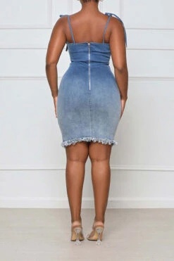 Gradient Cool Lace-Up Mini Dress -Prettytina C22041842 BL 3 1d68a314 55b6 4f13 89b7 20bbe74ebcb9