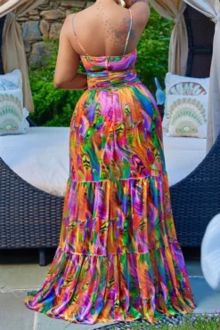 Tie Dye Bohemia Ruffle Maxi Dress -Prettytina C22060705 YE 3 633853f0 6eb2 49a3 a5d3 78ef081ebfb2