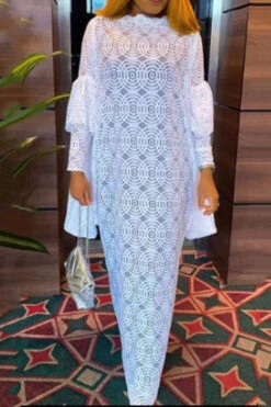 Lace Retro Maxi Dress