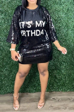 Sequined On-trend Mini Dress -Prettytina C22061321 BK 1 2bfc69ed 3cbe 4a23 9462 935bb6e9b953