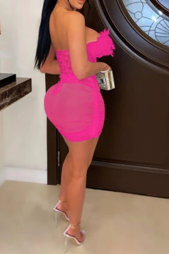 Feather Patchwork Bandeau Party See-Through Dress Suit 19 Feather Patchwork Bandeau Party See-Through Dress Suit -Prettytina C22063015 RR 2 9389acda 6635 4653 ac40 d4d14737cc19