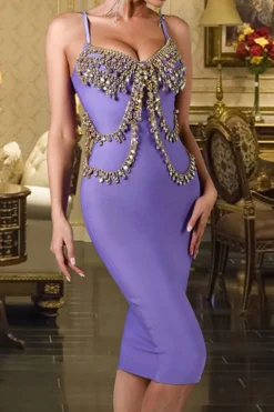 Purple Pretty Rhinestone Midi Dress -Prettytina C22072506 PU 3 3c208698 ac74 4a3f 9f75 54072a01b782