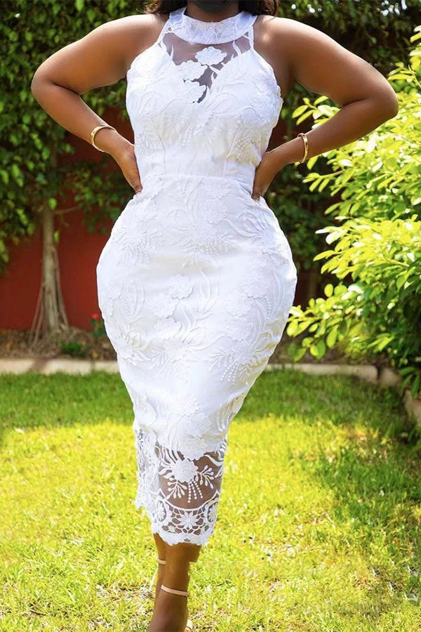 Floral Embroidery Romantic Zip Through Midi Dress 1 Floral Embroidery Romantic Zip Through Midi Dress