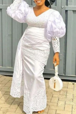 Solid Color Stylish Cutout Maxi Dress