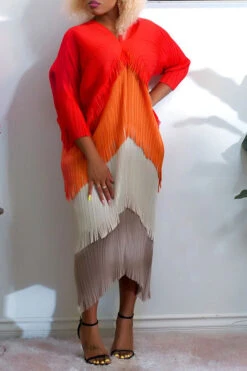 Color Block Boho Tassel Midi Dress 18 Color Block Boho Tassel Midi Dress -Prettytina C22081003 OR 1 93aa40b9 d955 4d86 b124 ad2ffc45184b