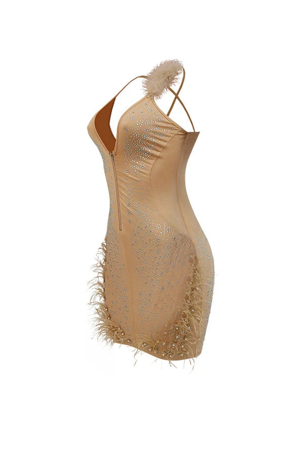 Rhinestone Party Fluffy Midi Dress 5 Rhinestone Party Fluffy Midi Dress - Image 5