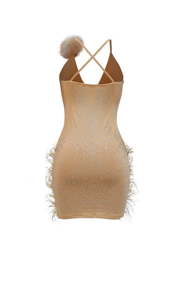 Rhinestone Party Fluffy Midi Dress 6 Rhinestone Party Fluffy Midi Dress - Image 6