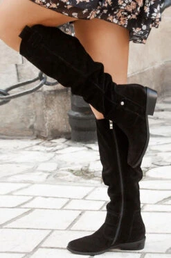 Solid Color Nautical Zip Through Boots 17 Solid Color Nautical Zip Through Boots -Prettytina C22083046 BK 2