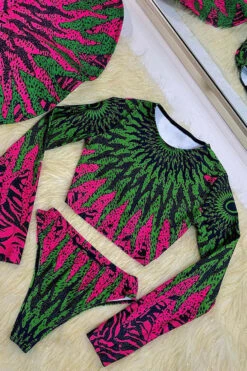Graphic Print Retro Bikini -Prettytina C22090929 GR 2