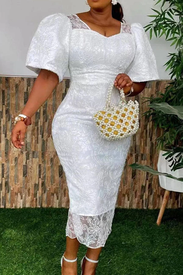 Lace Elegant Backless Midi Dress 1 Lace Elegant Backless Midi Dress