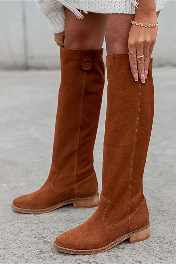 Solid Color Retro Boots 2 Solid Color Retro Boots - Image 2