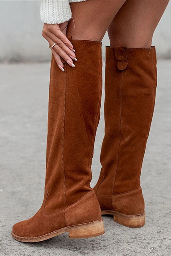 Solid Color Retro Boots 3 Solid Color Retro Boots - Image 3