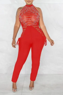 Rhinestone On-trend Strappy Jumpsuit 16 Rhinestone On-trend Strappy Jumpsuit -Prettytina C22121321 RE 2