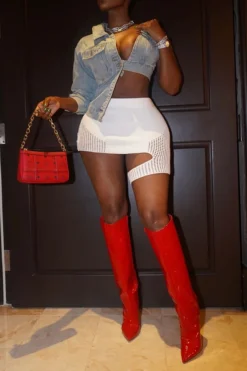 Solid Color Chic Asymmetric Denim Jacket 6 Solid Color Chic Asymmetric Denim Jacket -Prettytina C23020255 BL 3