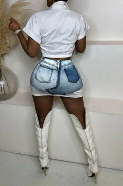 Patchwork On-trend Pocket Dress Suit 17 Patchwork On-trend Pocket Dress Suit -Prettytina C23021584 LB 2