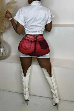 Patchwork On-trend Pocket Dress Suit 15 Patchwork On-trend Pocket Dress Suit -Prettytina C23021584 RE 2