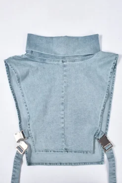 Solid Color Hot Buckled Denim Camisole 15 Solid Color Hot Buckled Denim Camisole -Prettytina C23022027 BL 8