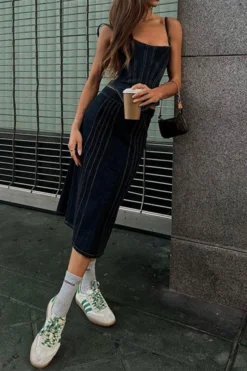 Patchwork Stylish Irregular Denim Camisole -Prettytina C23030170 BL 6