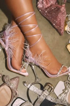Rhinestone Strap Rocking Feather Trim Strappy Sandals 17 Rhinestone Strap Rocking Feather Trim Strappy Sandals -Prettytina C23031716 PU 2 a316ecb0 40f7 4ff5 80c3 495b101fb741