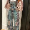 Gradient On-trend Multi Pocket Denim Jumpsuit