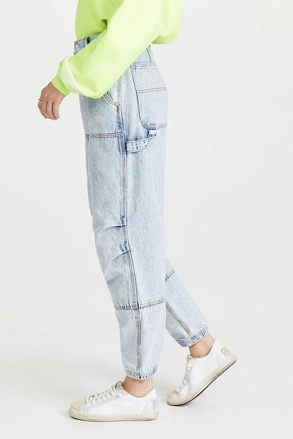 Solid Color On-trend Ribbons Decor Jeans 4 Solid Color On-trend Ribbons Decor Jeans - Image 4