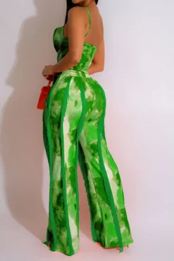 Tie Dye Rocking Tassel Pant Suit -Prettytina C23053188 GR 2