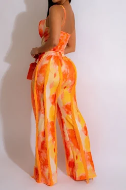 Tie Dye Rocking Tassel Pant Suit -Prettytina C23053188 OR 2