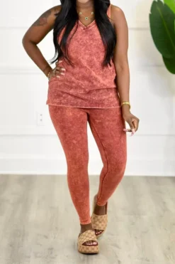 Denim Print Casual V Neck Pant Suit 9 Denim Print Casual V Neck Pant Suit -Prettytina C23061279 OR 1