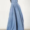 Solid Color Suspenders Relaxed Wide Leg Jumpsuit