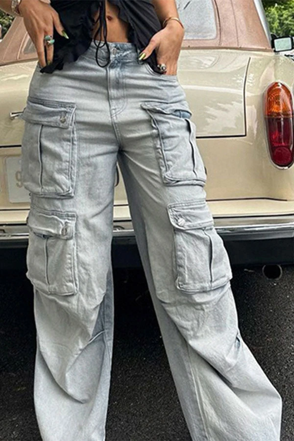 Gradient Sporty Multi Pocket Jeans 3 Gradient Sporty Multi Pocket Jeans - Image 3