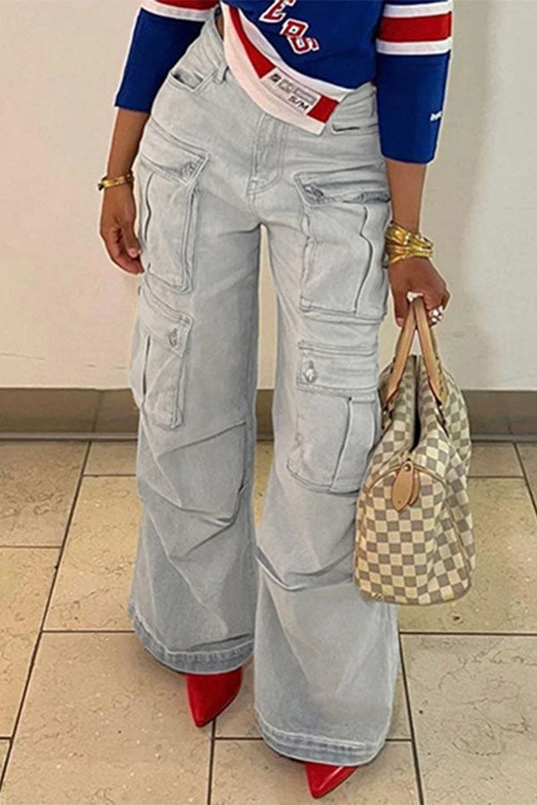 Gradient Sporty Multi Pocket Jeans 5 Gradient Sporty Multi Pocket Jeans - Image 5