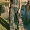 Tie Dye Cool Denim Camisole & Multi Pocket Pants
