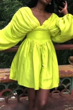 Solid Color Smart Draped Romper -Prettytina CP2309018 GR 3