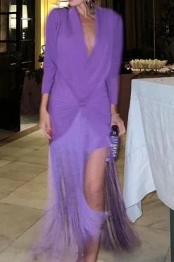 Solid Color Classic Tassel Dress Suit -Prettytina CP2309022 PU 5