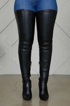 Solid Color High Heels Modern Zip Through Boots 9 Solid Color High Heels Modern Zip Through Boots -Prettytina H21011928 2 3cfe062e b2a8 4e2f bcc6 44cbe2c946bf