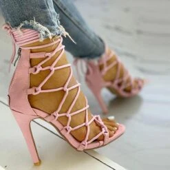 Solid Color Chic Lace-Up Knotted Stiletto Sandals 14 Solid Color Chic Lace-Up Knotted Stiletto Sandals -Prettytina H21040120 2 0da1a4d9 981d 4c52 841e 4528d79203ad