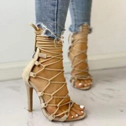 Solid Color Chic Lace-Up Knotted Stiletto Sandals 17 Solid Color Chic Lace-Up Knotted Stiletto Sandals -Prettytina H21040120 5 d892cf00 0678 41e2 88d1 f05b376b0c64