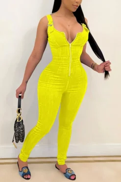Solid Color Chic Zip Through Suspenders Jumpsuit 9 Solid Color Chic Zip Through Suspenders Jumpsuit -Prettytina H21042201 4 d6646852 f458 42df 971d 057f132c6fe5