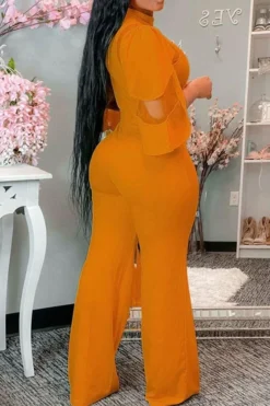 Mesh Patchwork Glamorous Jumpsuit -Prettytina H21071612 OR 3