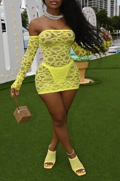 Solid Color On-trend See-Through Mini Dress 12 Solid Color On-trend See-Through Mini Dress -Prettytina H21071634 YE 1 c00f10c3 2b4d 429d 80c8 b68593632f28