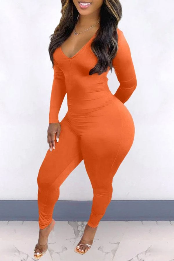 Solid Color Elegant Back Drawstring Jumpsuit 8 Solid Color Elegant Back Drawstring Jumpsuit - Image 8